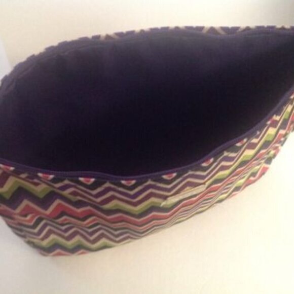 tarte Multi-Color Zigzag print Cosmetics Bag (makeup bag) - Brand New! - Picture 3 of 3